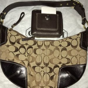 Authentic coach purse with wallet